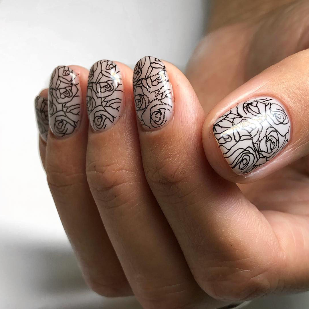 Дизайн ногтей со стемпингом фото